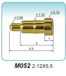 黄铜弹簧端子M052 2.12X5.5