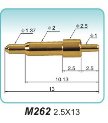 弹簧探针  M262  2.5x13