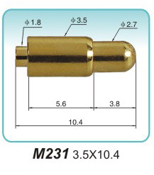 弹簧探针  M231  3.5x10.4